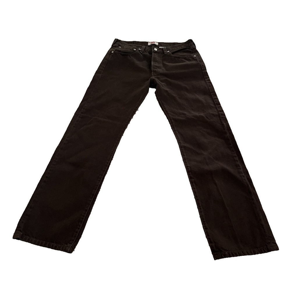 Levis 501 VTG Jeans Men 32×31 Brown Straight Leg Denim Made In Mexico Button Fly